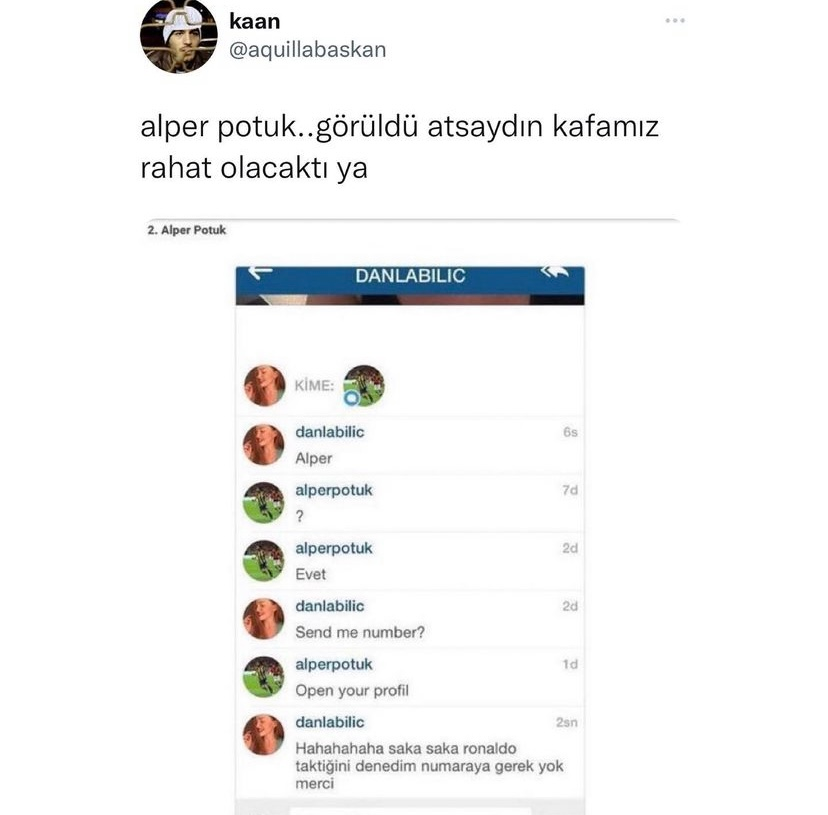 Aynen öyle bu arada ya...