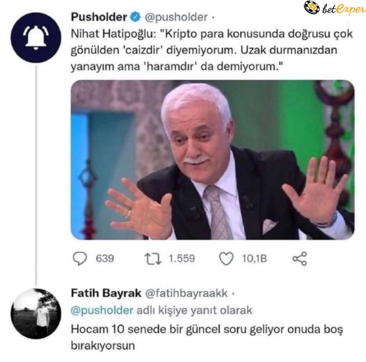 O bet exper @pusholder ·...