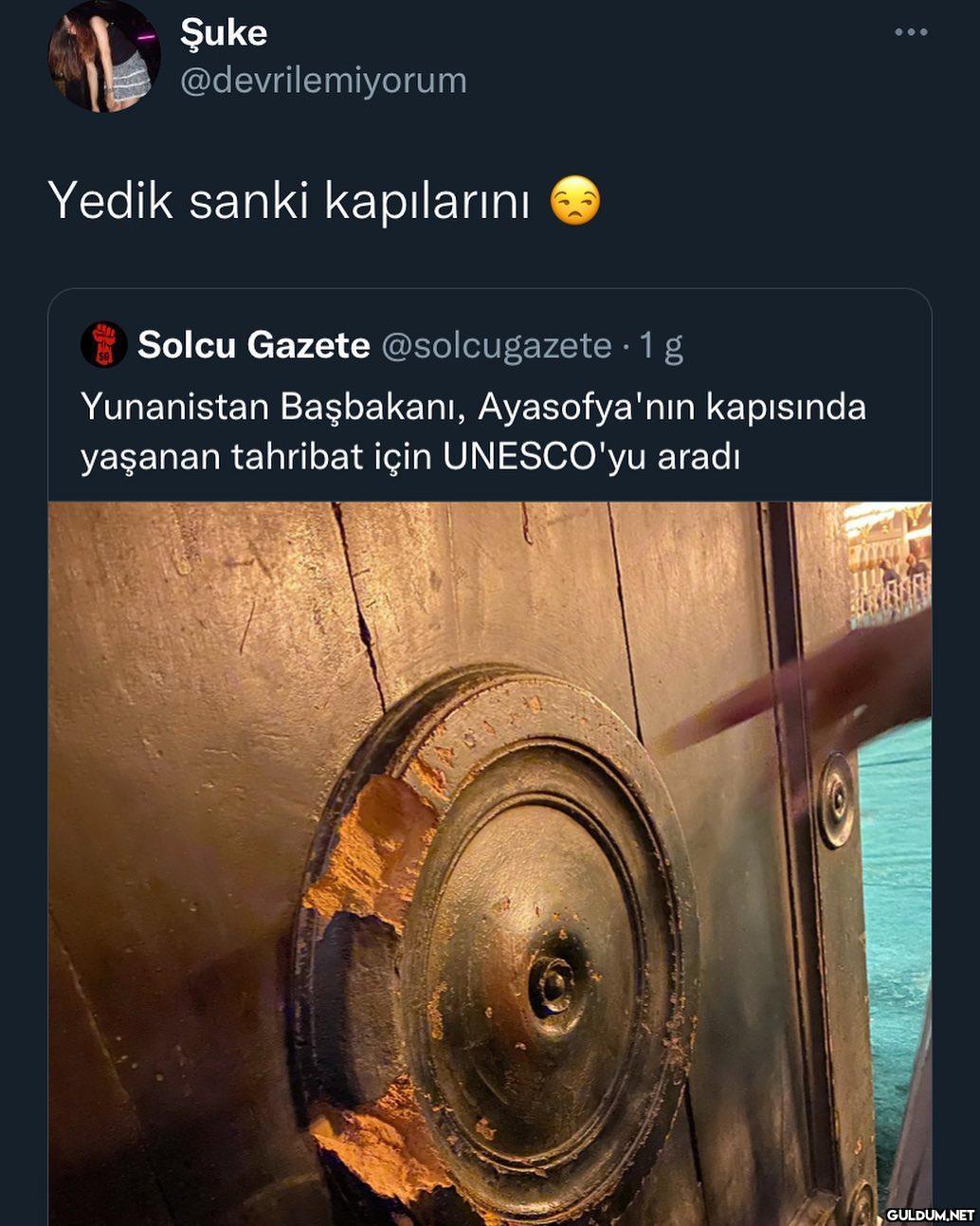 kapı yemek ne biliyim ya… ...