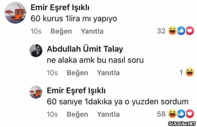 Emir Eşref İşıklı 60 kurus...