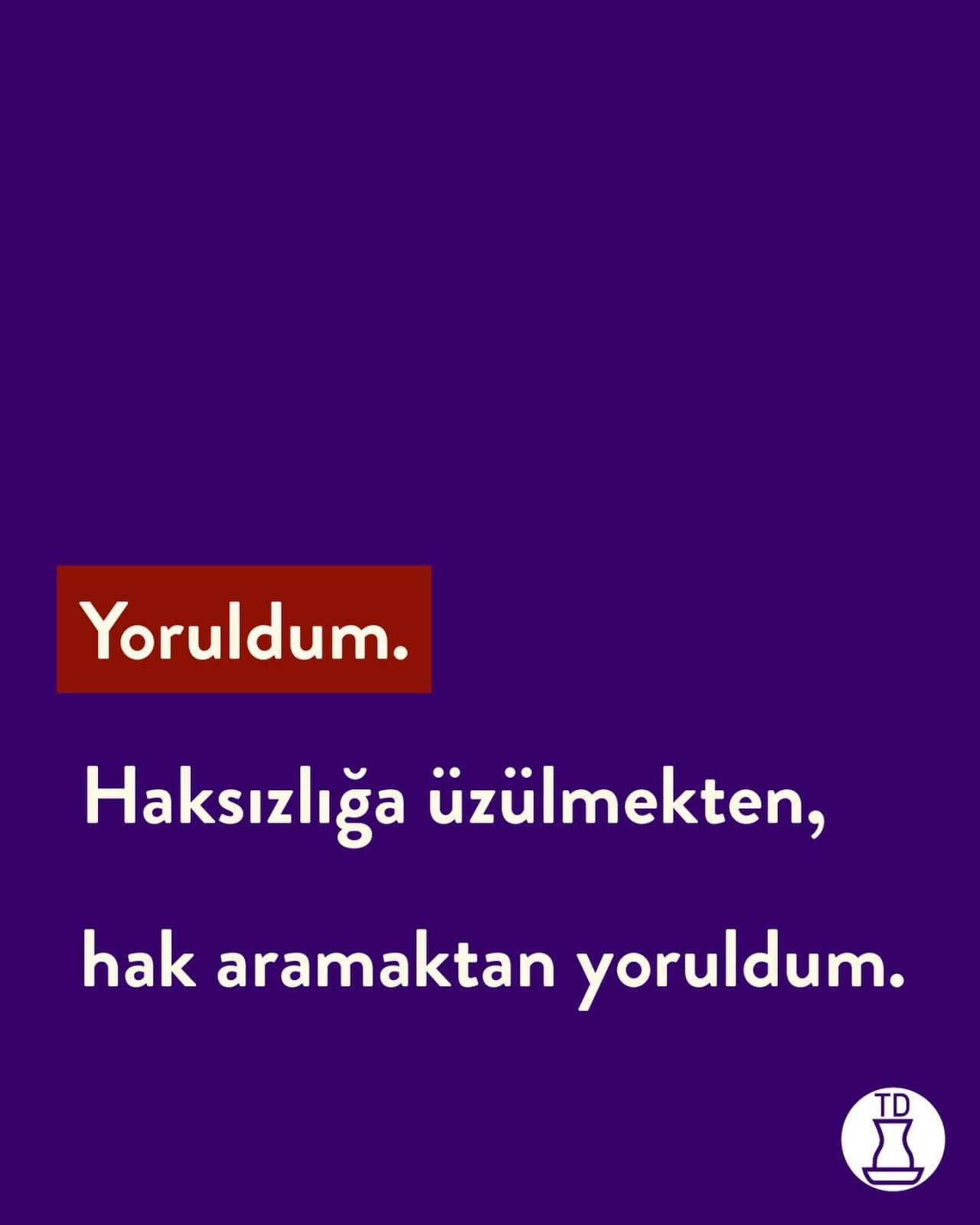 Üzgünüm. Bu hale...