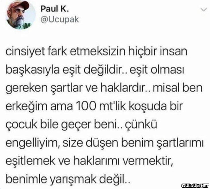 Paul K. @Ucupak cinsiyet...