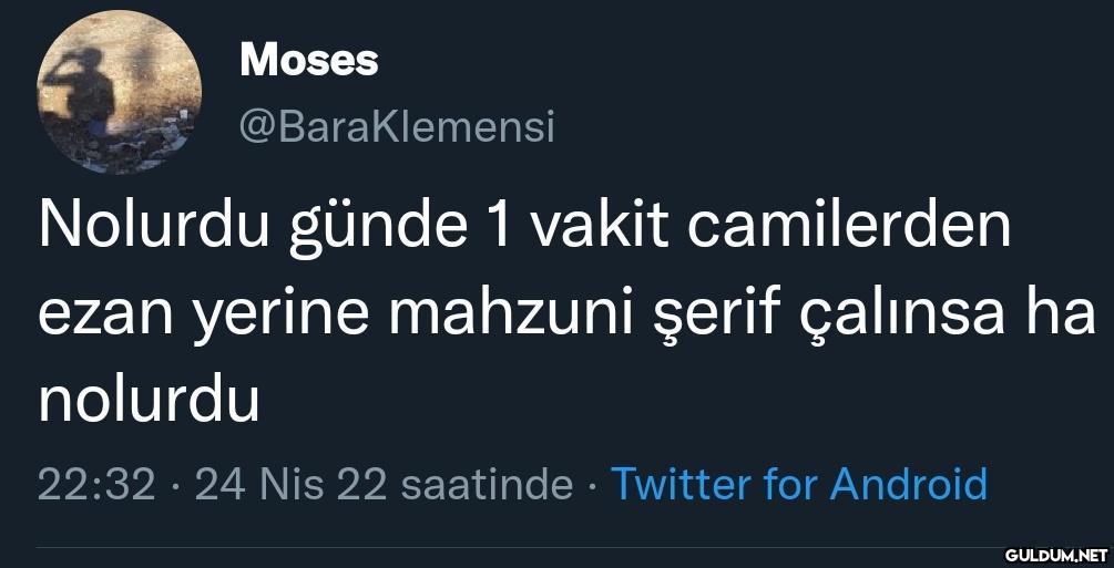 Moses @BaraKlemensi...