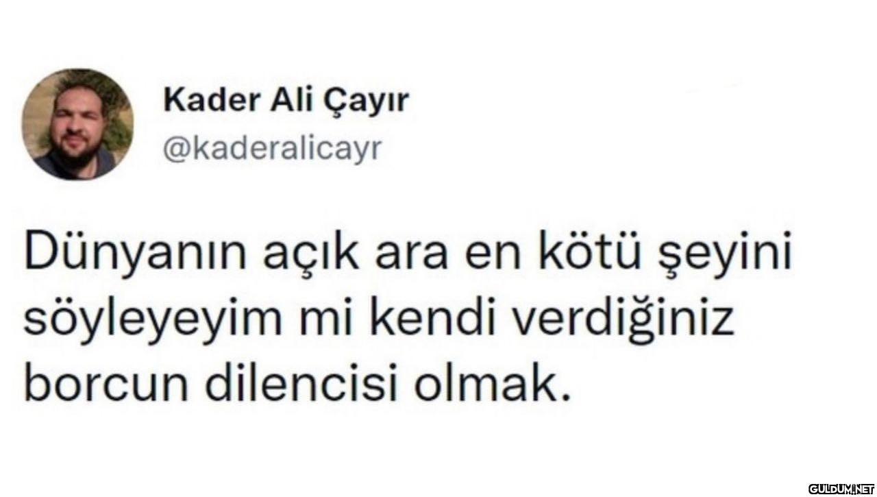 Kader Ali Çayır...