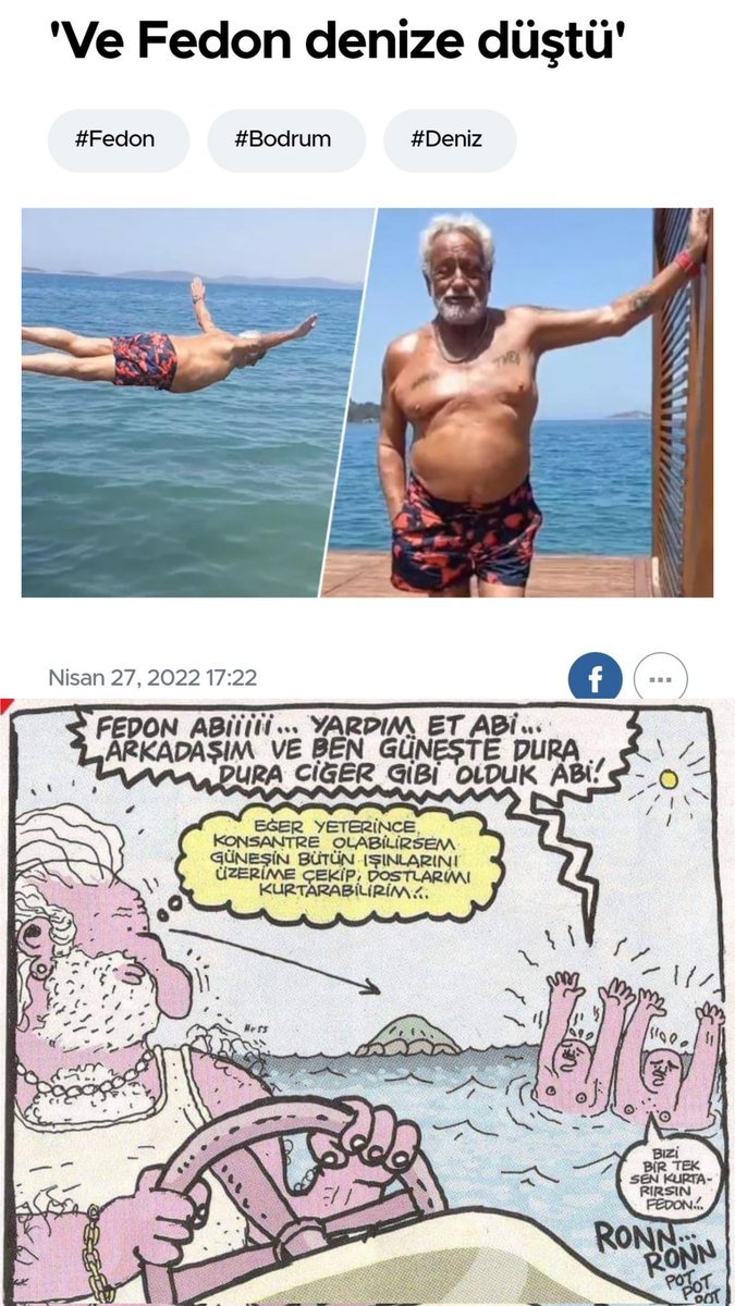 Fedon'da denize düştüğüne...