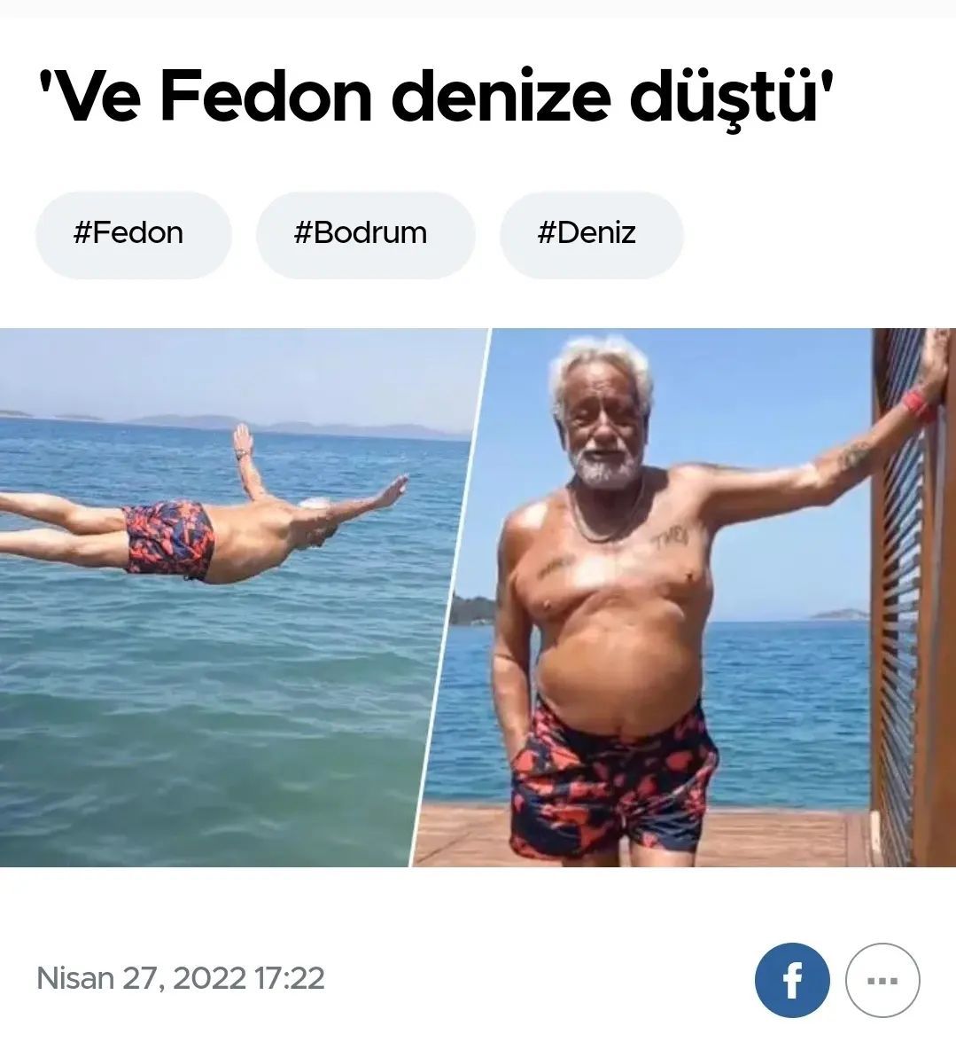 Fedon'da denize düştüğüne...