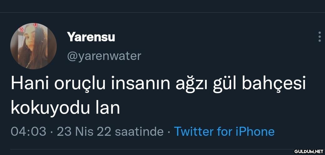 Yarensu @yarenwater Hani...