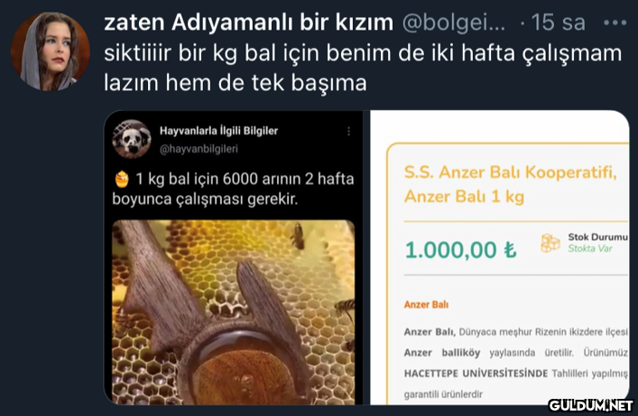 zaten Adıyamanlı bir kızım...