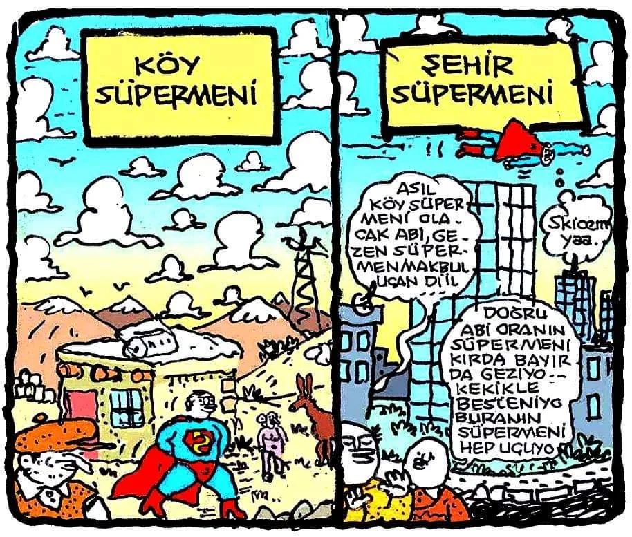 Günlük köy süpermeni...