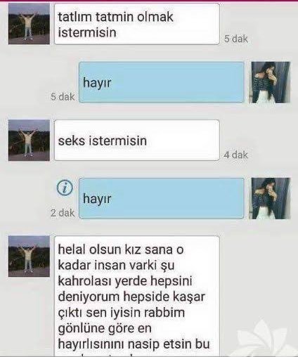 tatlım tatmin olmak...