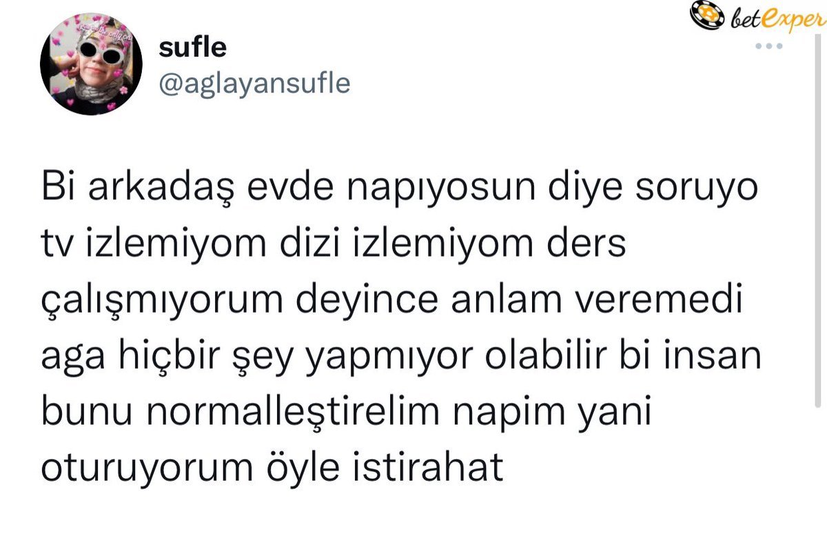 İstirahat...