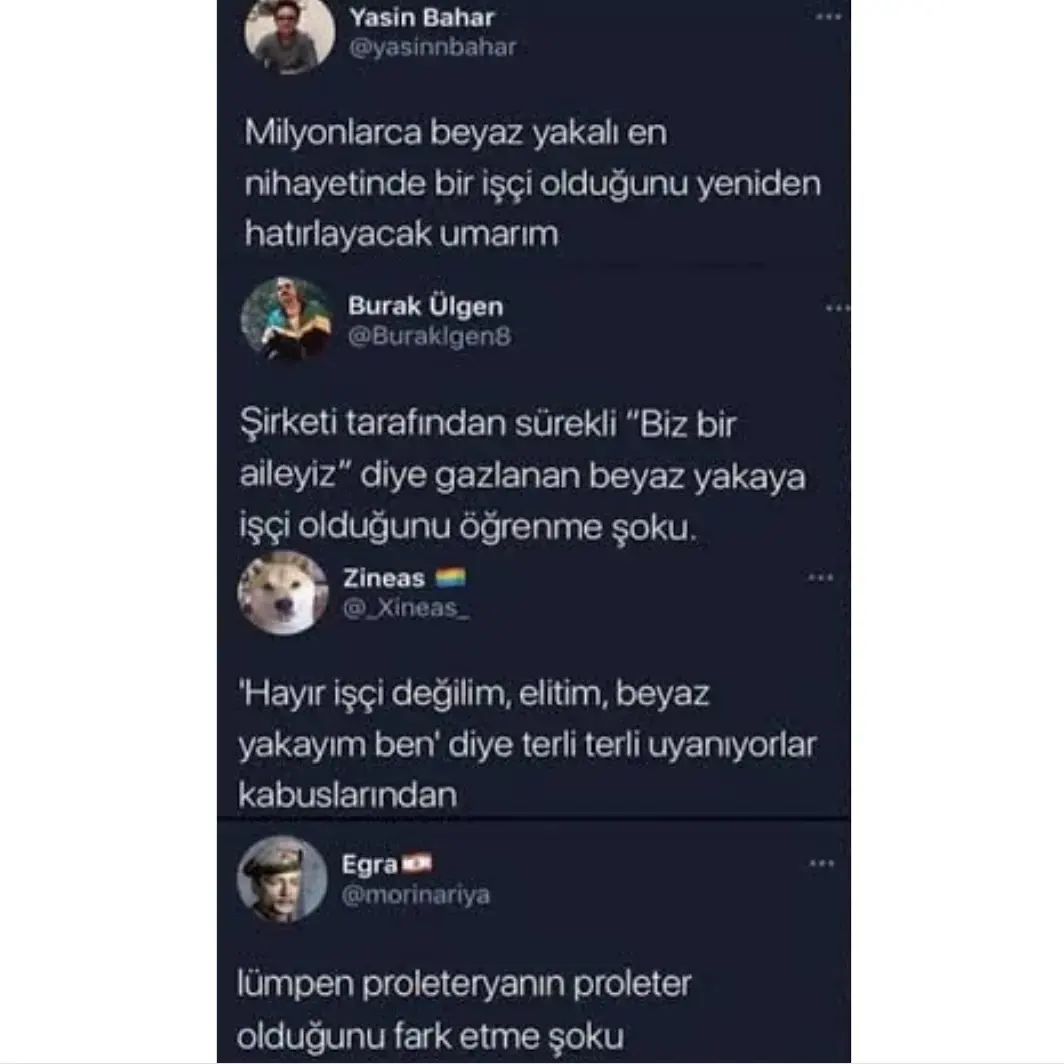 "Beyaz yakalılarda henüz...