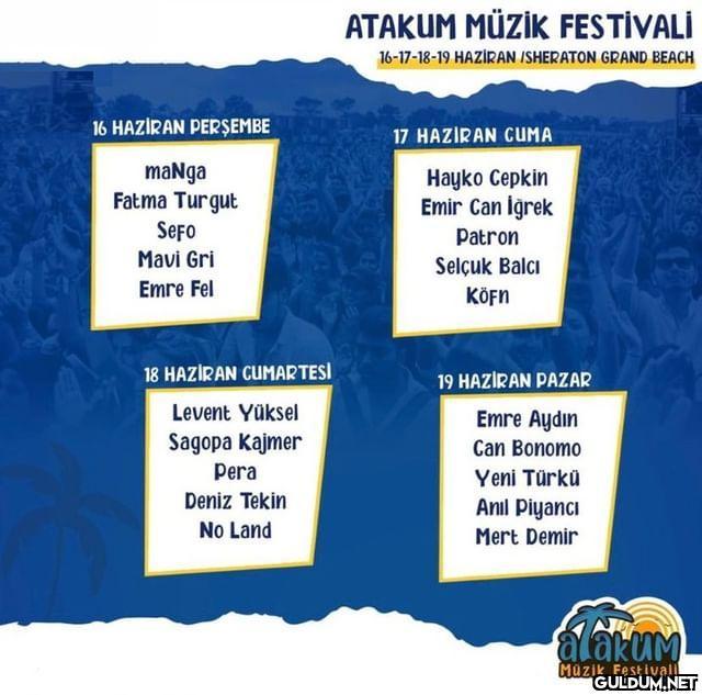 Bu festivalllerden en az...