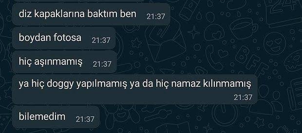 diz kapaklarına baktım ben...