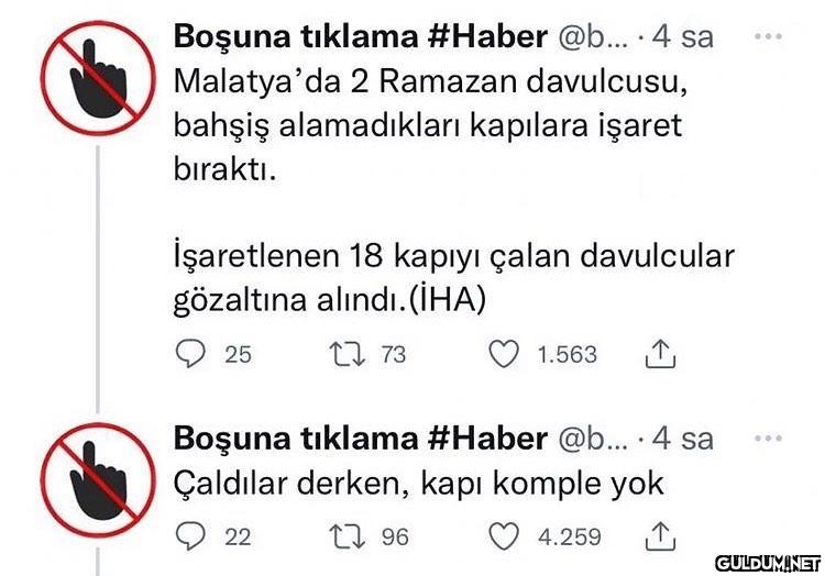Boşuna tıklama #Haber...