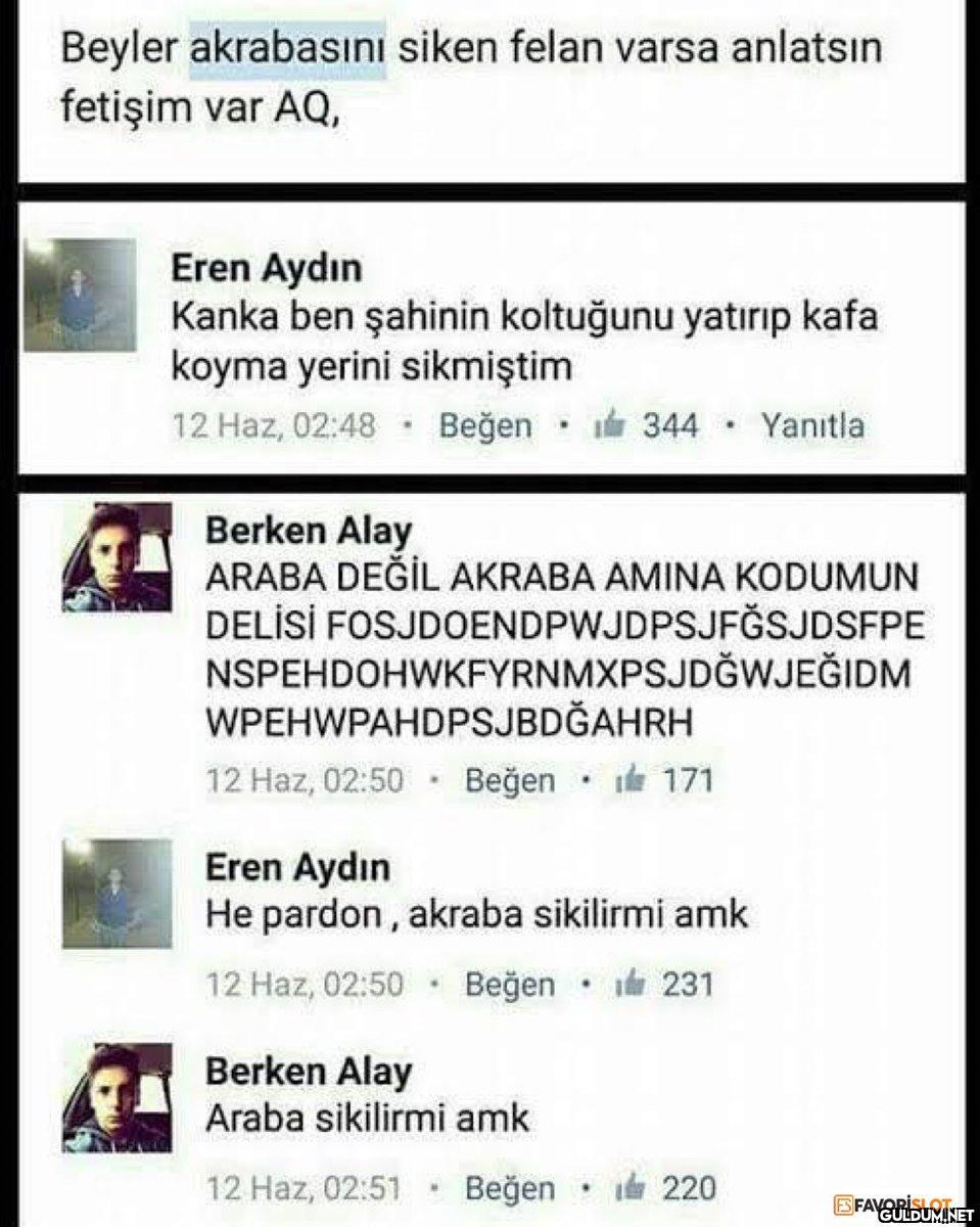 Beyler akrabasını siken...