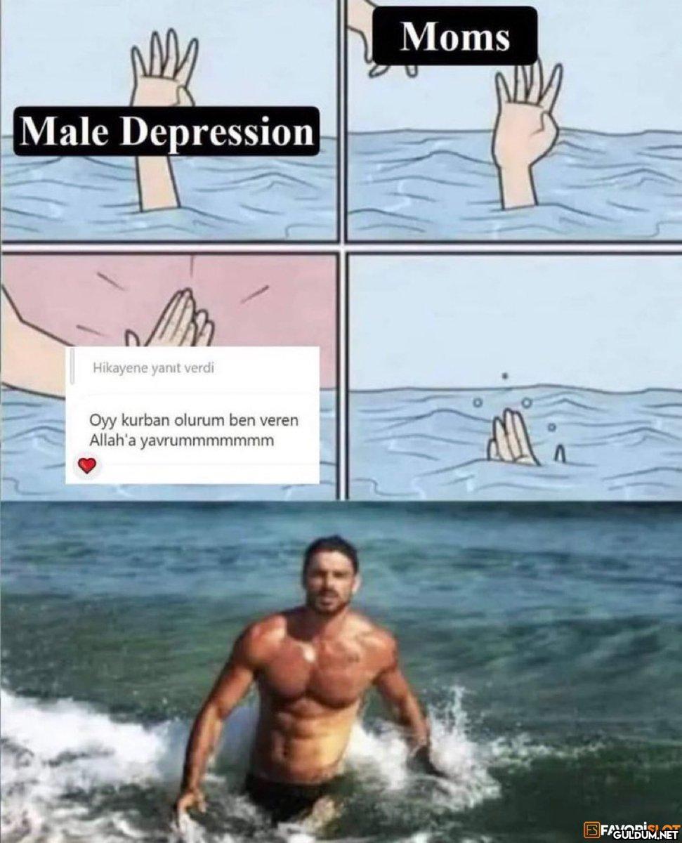 Moms Male Depression...
