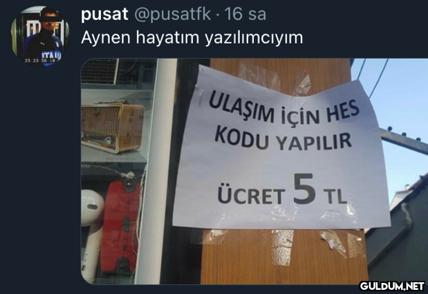 (ULAŞIM İÇİN HES pusat...