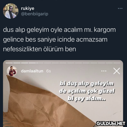 rukiye @benbiigarip dus...