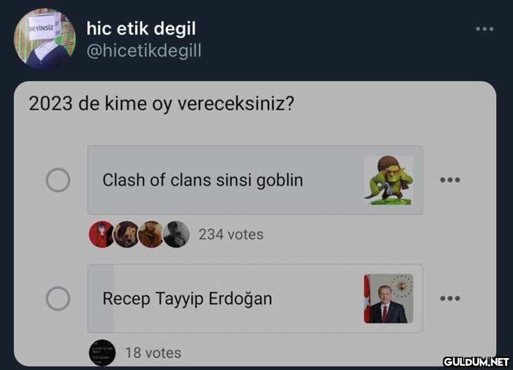 hic etik degil...