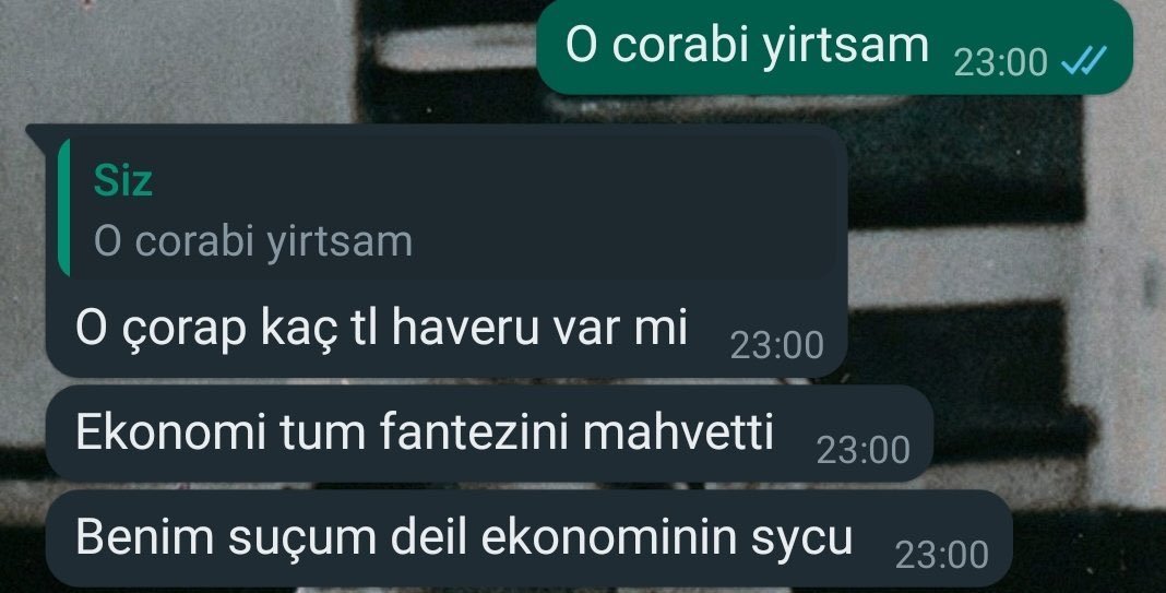 ağız tadıyla çorap bile...