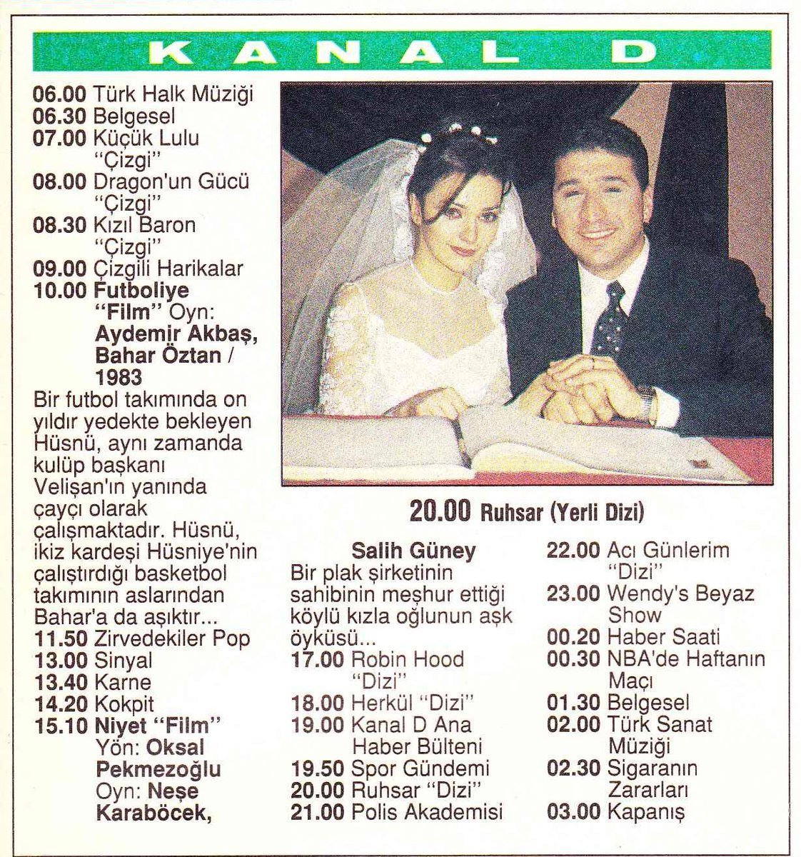 Günün programı...