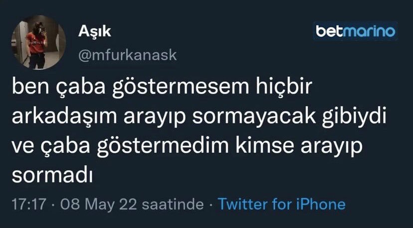 Benim arkadaş çevresi...