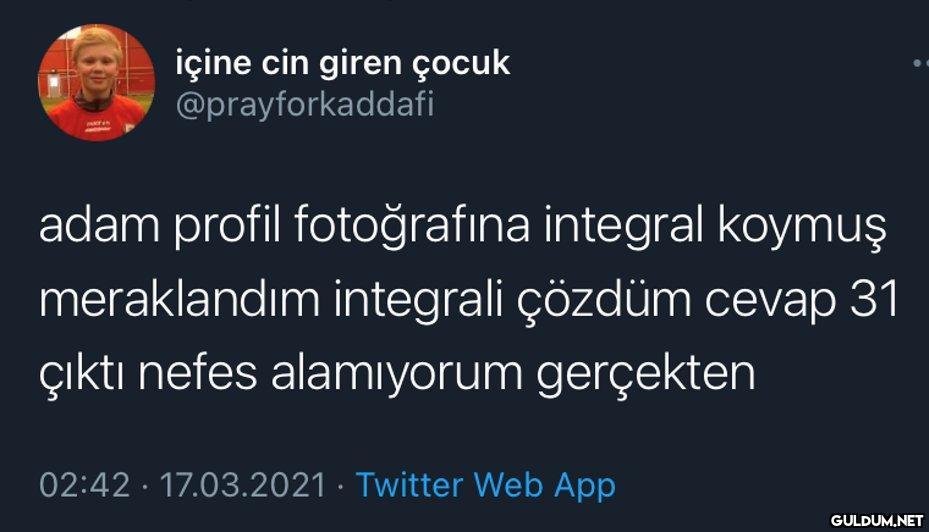 içine cin giren çocuk...