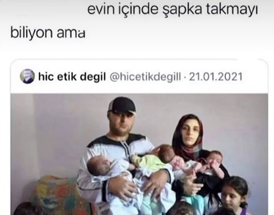 evin içinde şapka takmayı...