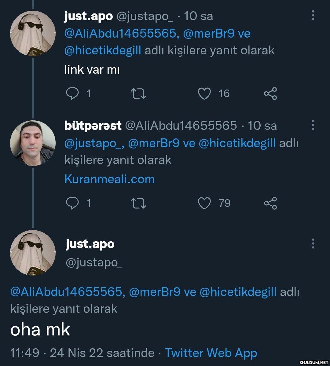 hic etik degil...