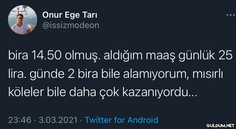 Onur Ege Tarı @issizmodeon...