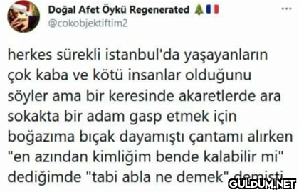 Doğal Afet Öykü...