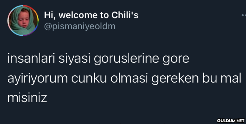 Hi, welcome to Chili's...