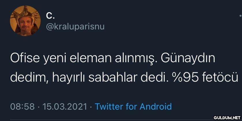 С. @kraluparisnu Ofise...