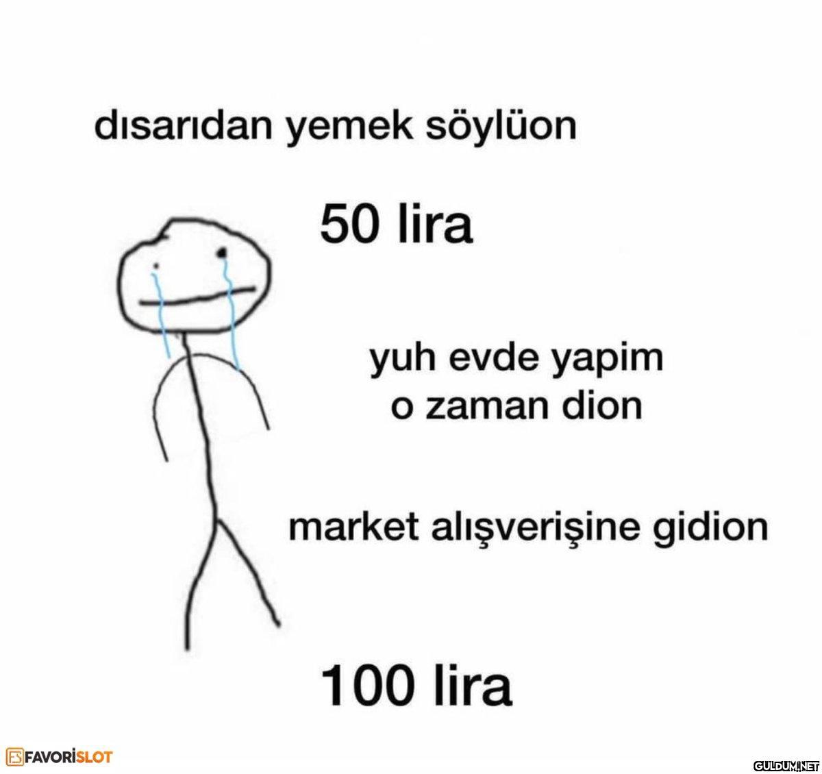 dısarıdan yemek söylüon 50...