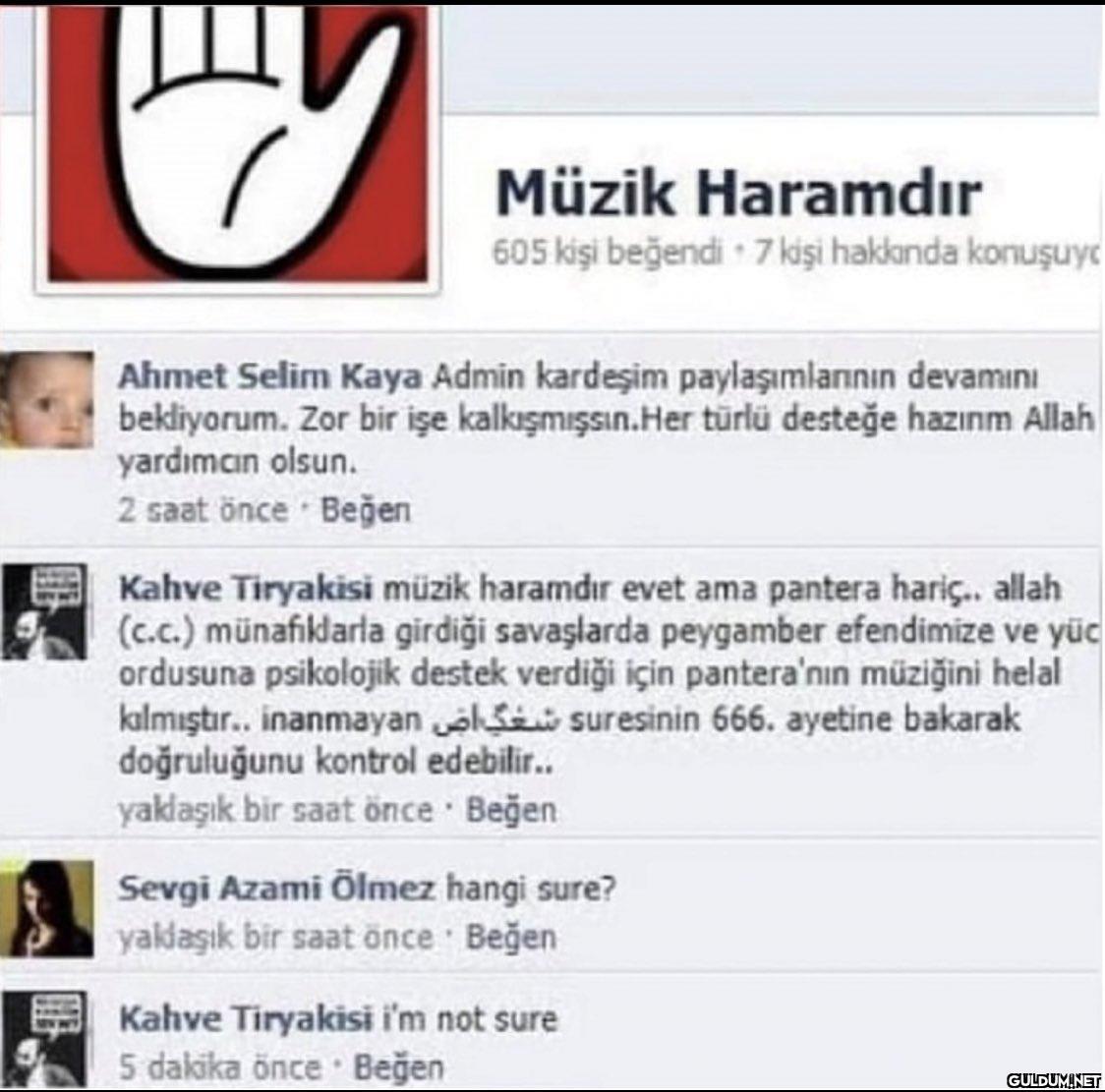 D Müzik Haramdır 605 kişi...