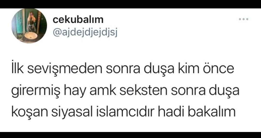 neden böyle bir tivit var...