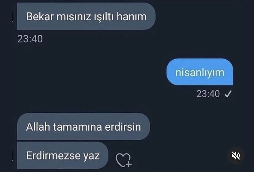 Bekar mısınız ışıltı hanım...