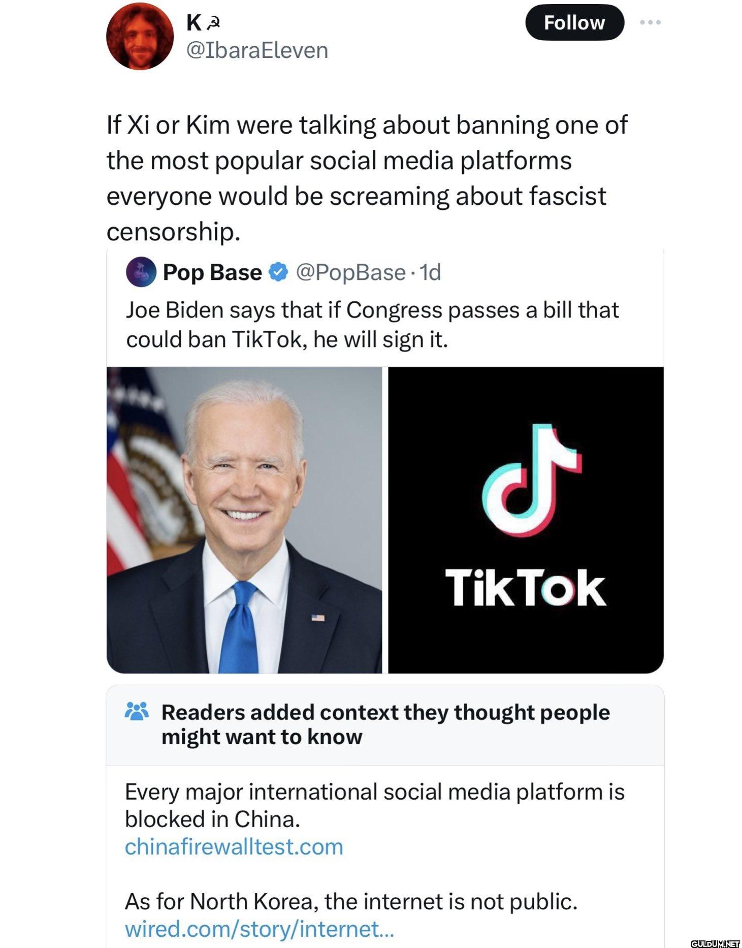 Follow ... If Xi or Kim...