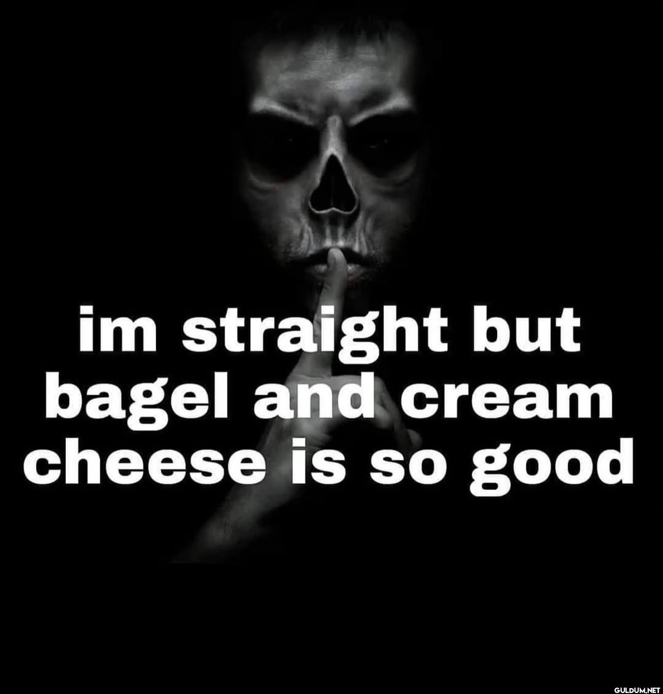im straight but bagel and...