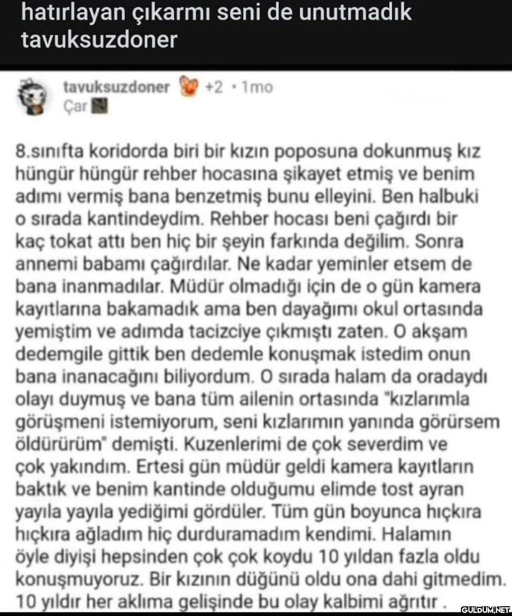 halam bana öyle yapsa...