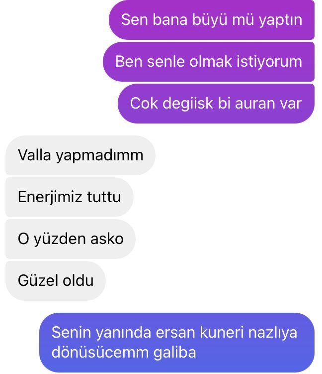 Sen bana büyü mü yaptın...