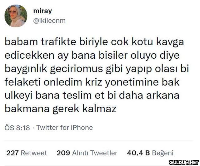 miray @ikilecnm babam...