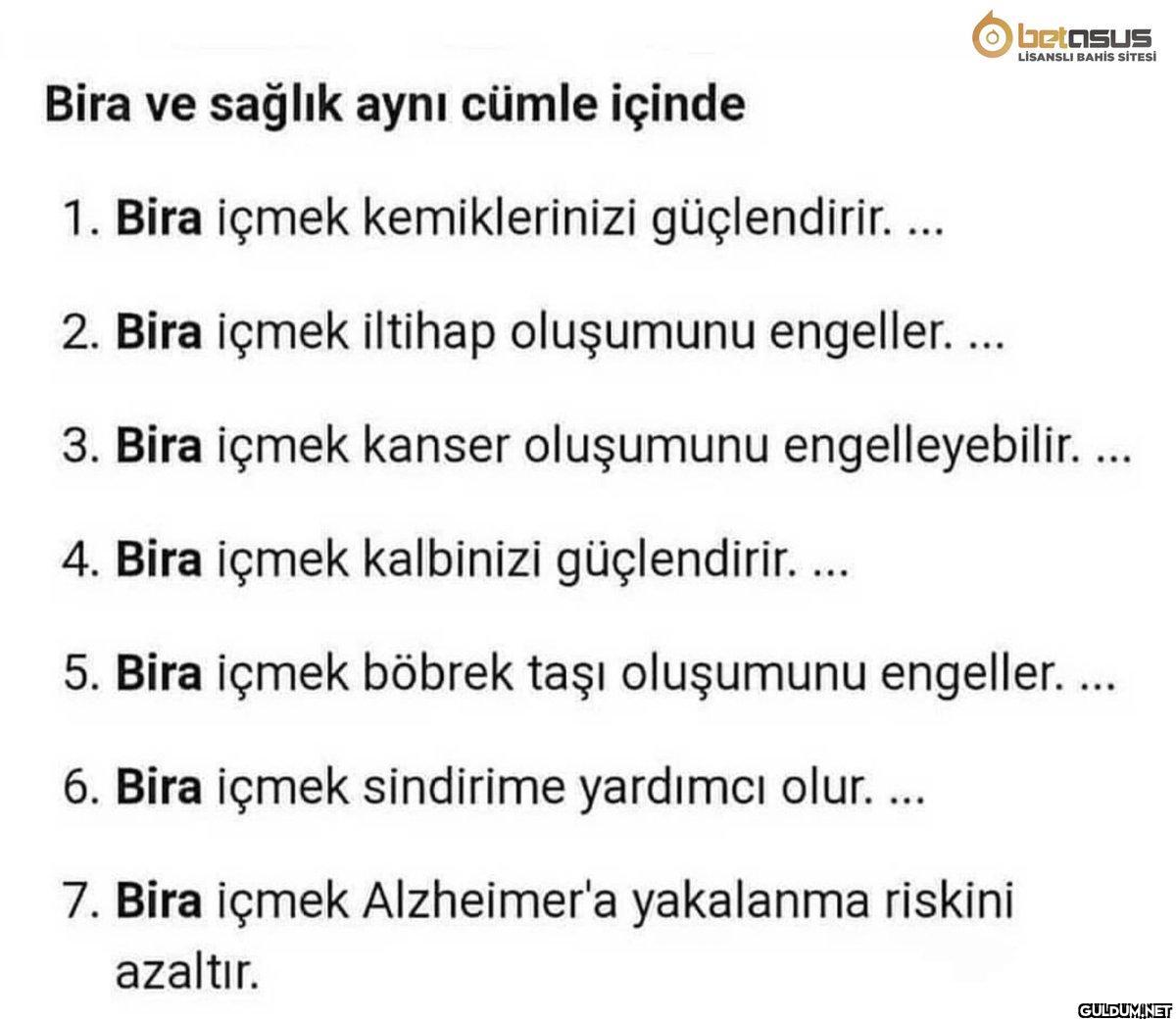 Bira zararlı diyenler...