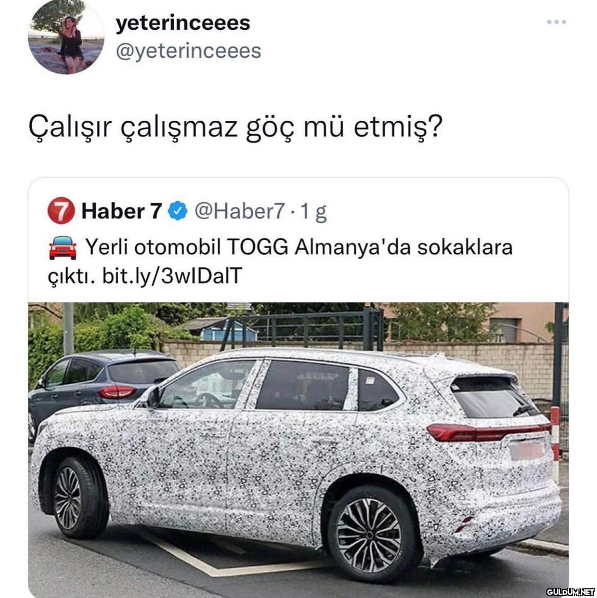 Togg bile yolunu bulmuş  ...