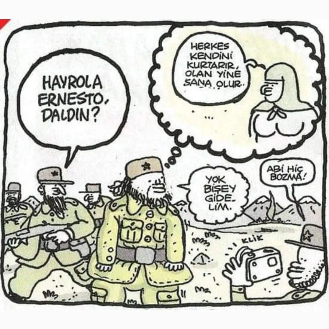 Herkes kendini kurtarır,...