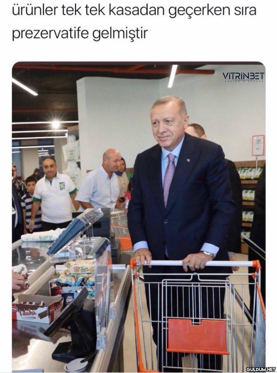 ürünler tek tek kasadan...