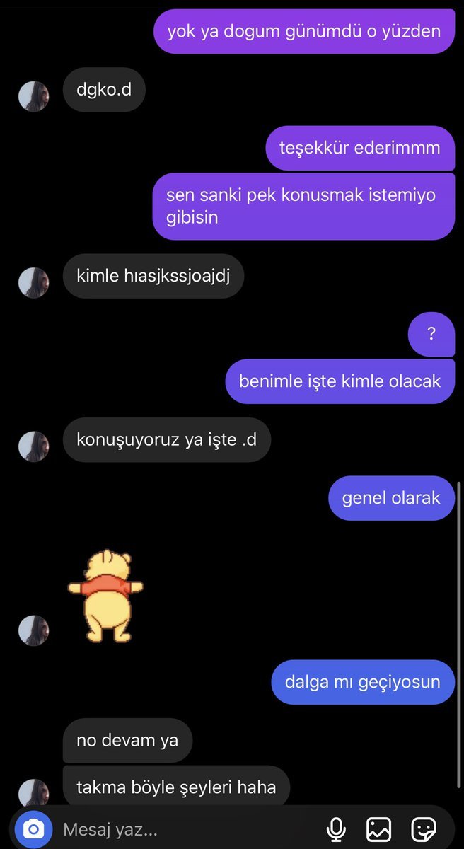 bizim flört derecesi...