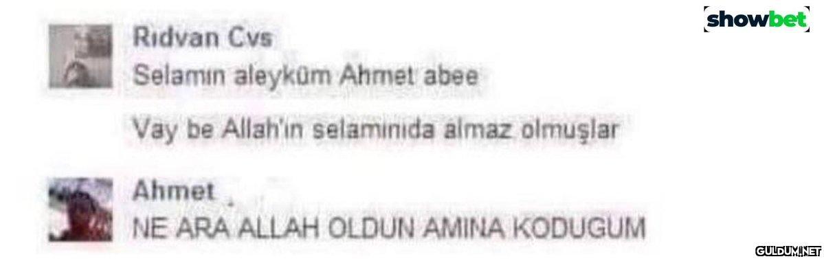 Ridvan Cvs Selamin aleyküm...