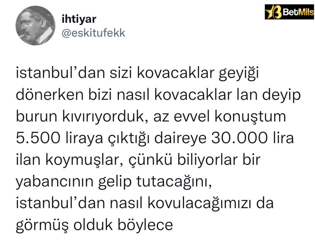 BetMils ihtiyar...